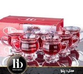 فنجان پترا 6 عددی بلور اچ بی